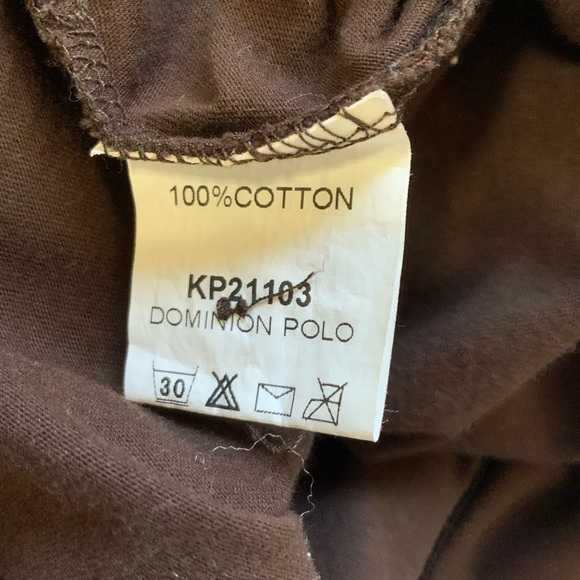 ROAR Imperial Dominion Brown Polo Short Sleeve sz 2XL - Picture 6 of 6